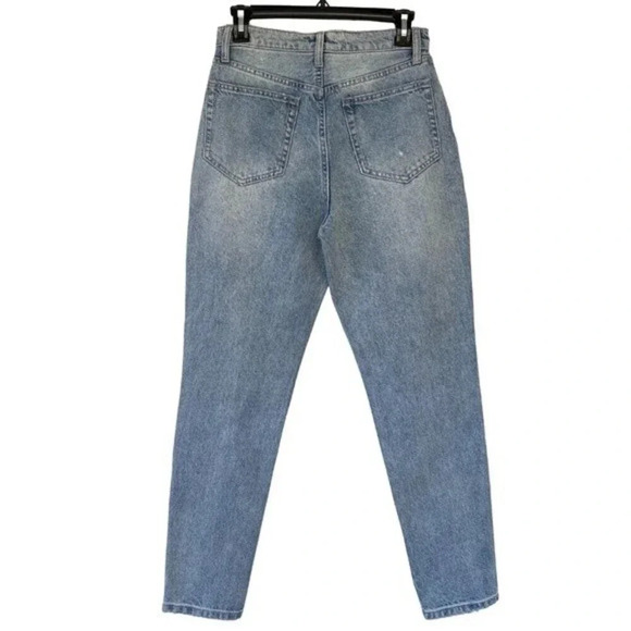 NEW, WEWOREWHAT, The Danielle Crystal High Rise Straight Jeans - Picture 4 of 8